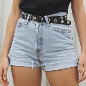 Brandy Melville Black Circle Belt